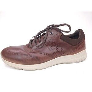 Ecco Shoes Irving Walking Sneakers Mens Brown Leather Mens Size 42 US 8-8.5